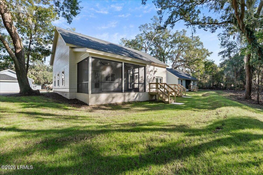 Exterior details and patio area of a home in , Beaufort (Image 26).