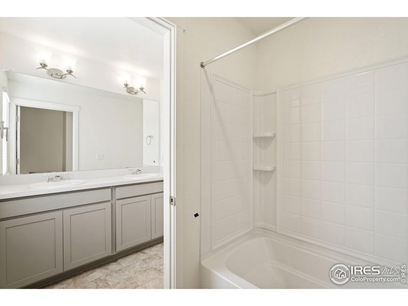 Furnished interior view inside a new home in Ridge at Johnstown, Johnstown (Image 11).