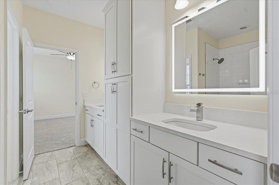 Furnished interior view inside a new home in , San Antonio (Image 37).