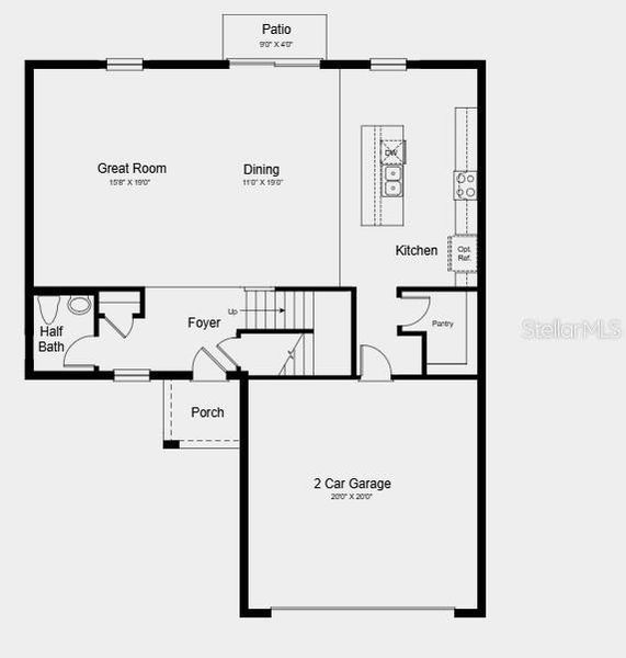 2D floor plan layout of this home in Aden South at Westview, Kissimmee, FL (Image 3). 2D floor plan layout of this home in Aden South at Westview, Kissimmee, FL (Image 3).