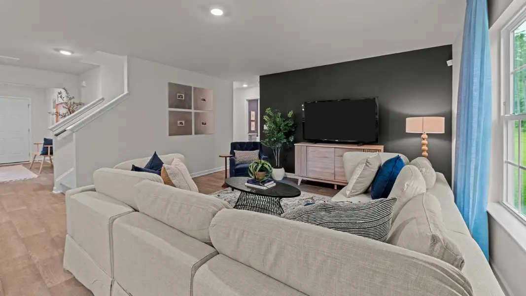 Furnished interior view inside a new home in Madeline Farm, New Bern (Image 6). Furnished interior view inside a new home in Madeline Farm, New Bern (Image 6).