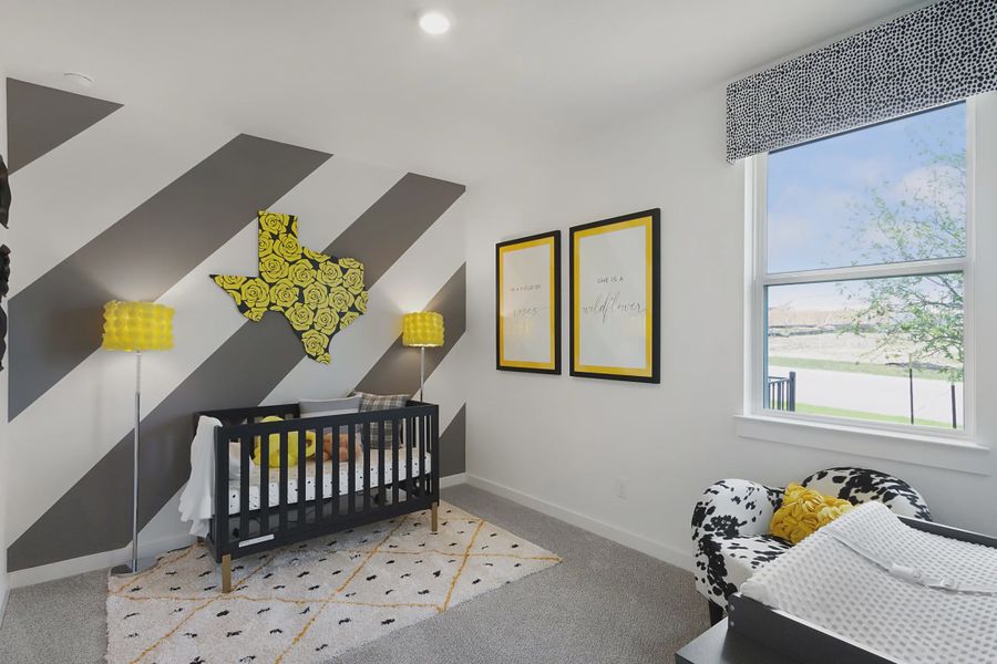 Representative furnished interior of a home built from the Adalynn by Chesmar Homes in Carillon, Boerne (Image 8).