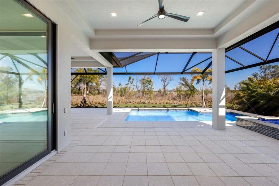 Exterior details and patio area of a home in Wild Blue at Waterside, Sarasota (Image 29). Exterior details and patio area of a home in Wild Blue at Waterside, Sarasota (Image 29).