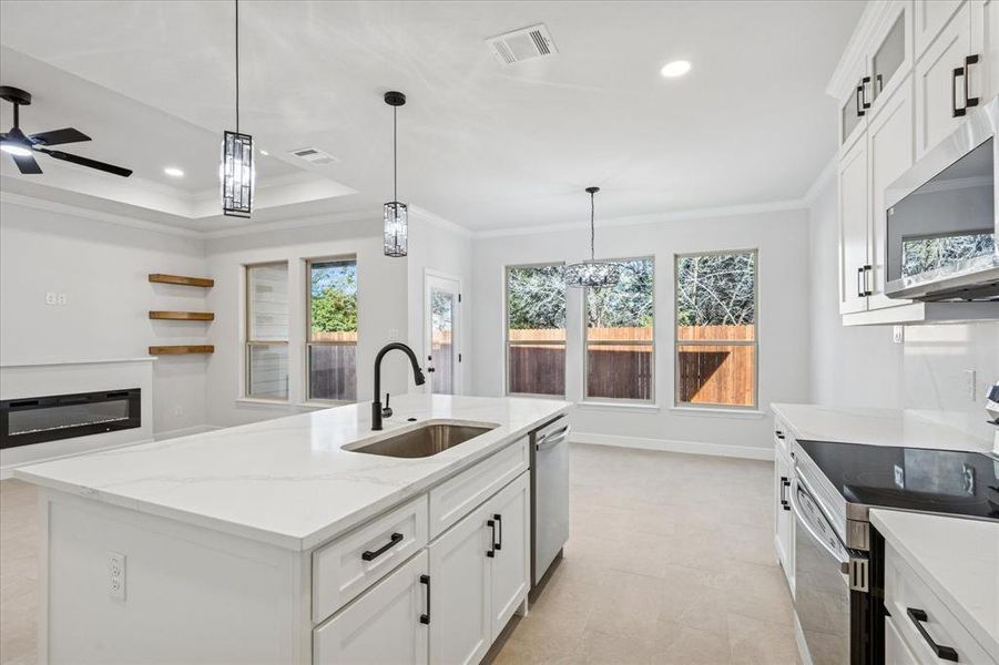 Furnished interior view inside a new home in , Granbury (Image 8).