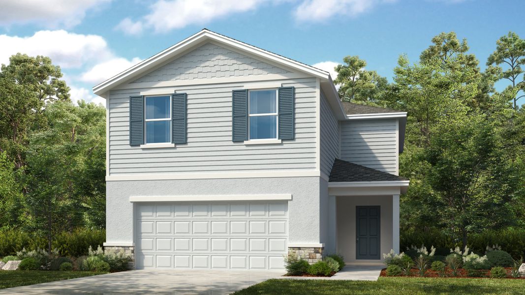 Representative exterior photo of a completed home built from the Falcon by Taylor Morrison in Firethorn, Parrish, FL (Image 3).