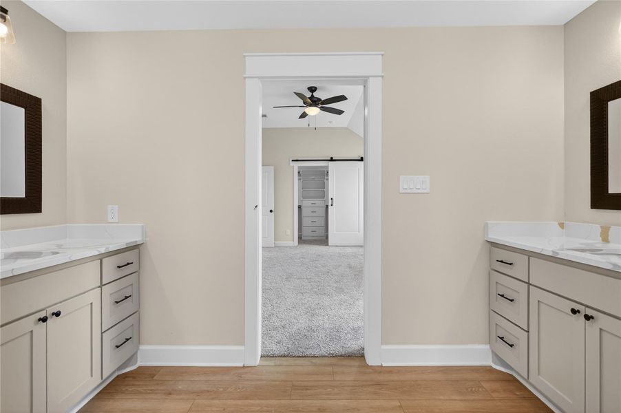 Furnished interior view inside a new home in , Snook (Image 13).