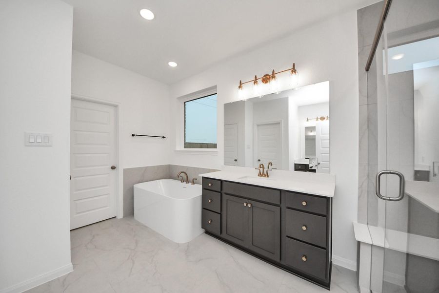 Furnished interior view inside a new home in Elyson, Katy (Image 7).