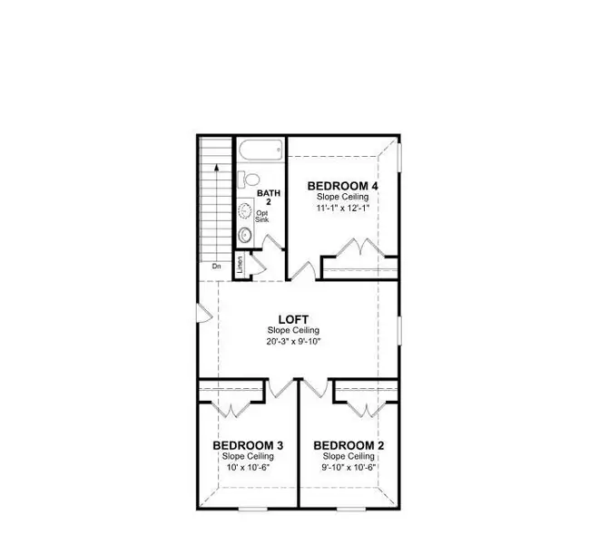 2D floor plan layout of this home in Sunrise Cove, Texas City, TX (Image 3).