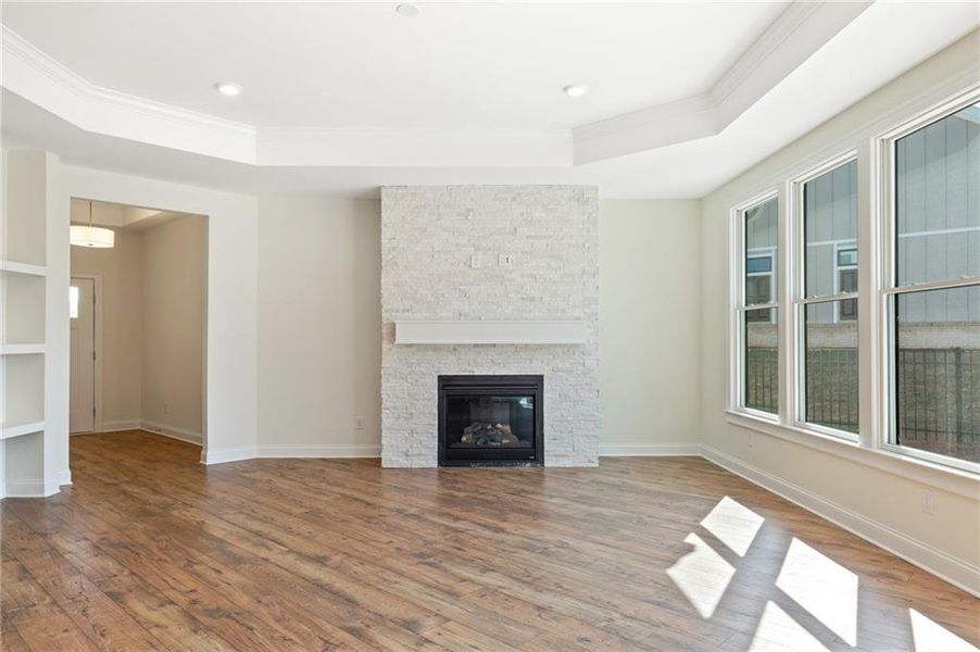 Spacious, unfurnished interior of a new home in The Courtyards of Franklin Goldmine, Cumming (Image 10).