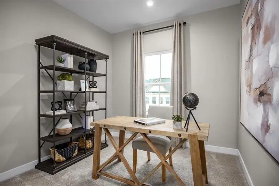Furnished interior view inside a new home in Edenbrook, Charlotte (Image 10).