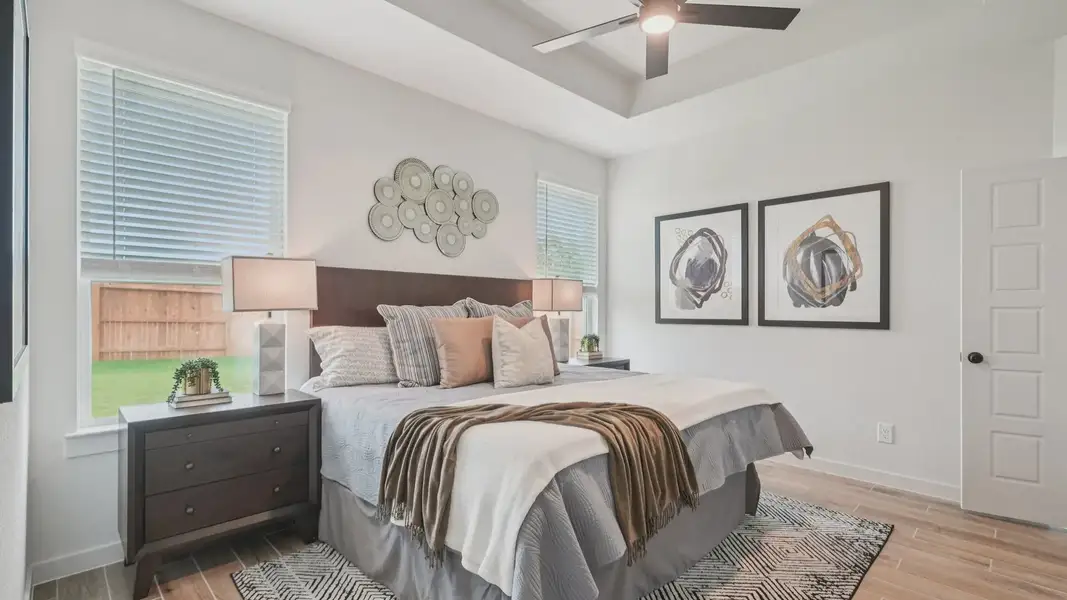 Representative furnished interior of a home built from the Avril by Chesmar Homes in Meyer Ranch 45's, New Braunfels (Image 12). Representative furnished interior of a home built from the Avril by Chesmar Homes in Meyer Ranch 45's, New Braunfels (Image 12).