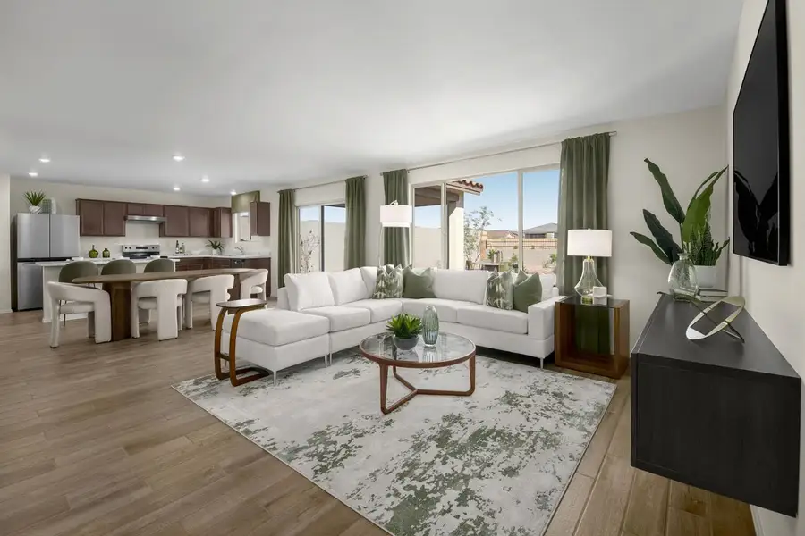 Furnished interior in a model home at Entrada del Oro Classics in Gold Canyon (Image 19).