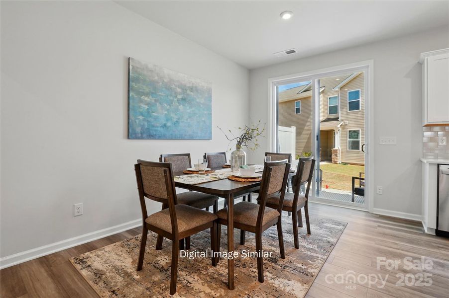 Furnished interior view inside a new home in Bailey Run, Charlotte (Image 10).
