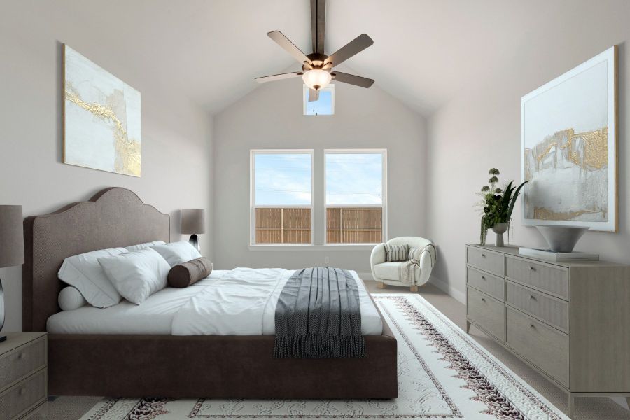 Furnished interior view inside a new home in Pecan Square - Gardens, Northlake (Image 6).