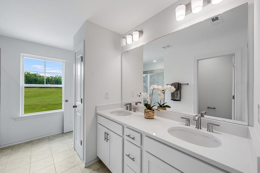 Representative furnished interior of a home built from the Birch by Taylor Morrison in Forestville Station, Wake Forest (Image 17).