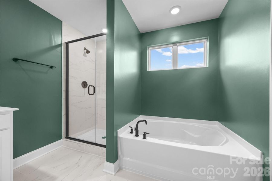 Furnished interior view inside a new home in , Monroe (Image 21).