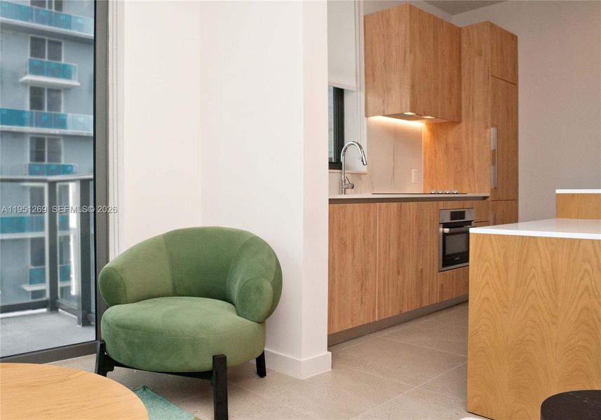 Furnished interior view inside a new home in , Miami (Image 11).