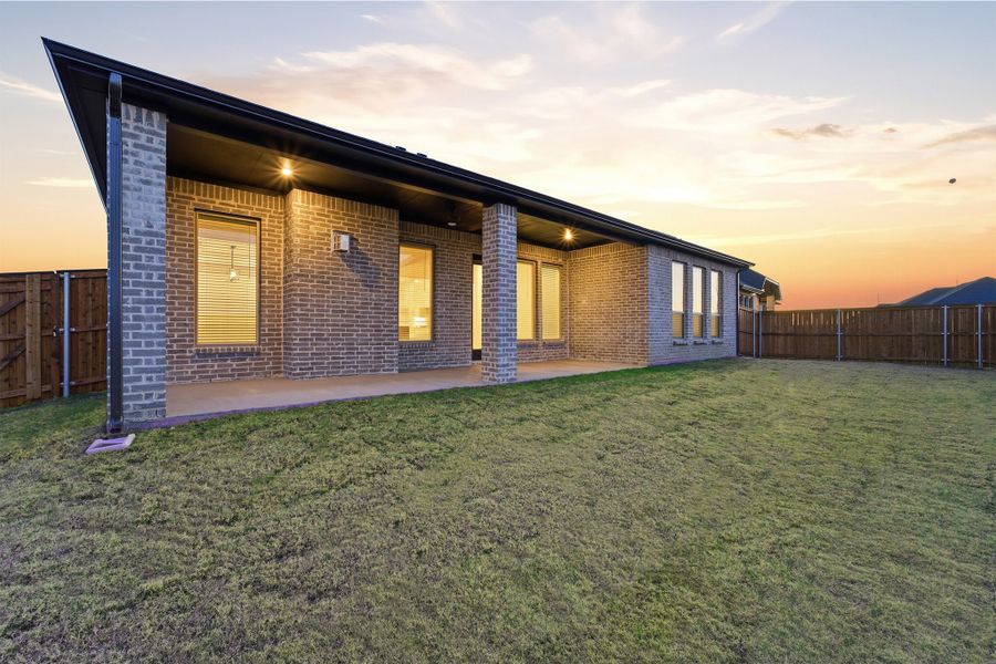 Exterior details and patio area of a home in Green Meadows, Celina (Image 3). Exterior details and patio area of a home in Green Meadows, Celina (Image 3).