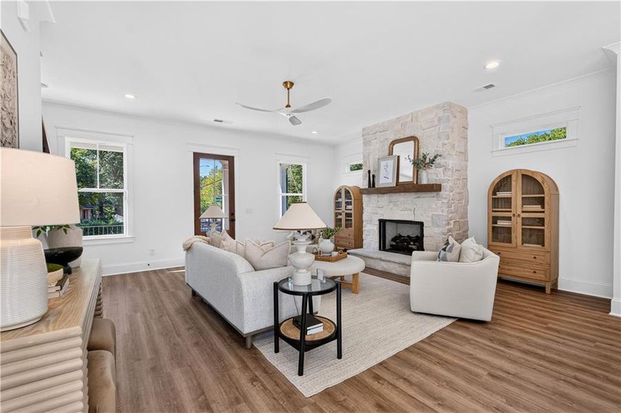Furnished interior view inside a new home in , Marietta (Image 15).