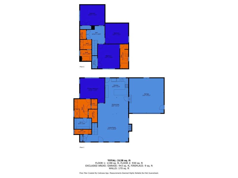 2D floor plan layout of this home in , Hendersonville, NC (Image 6).