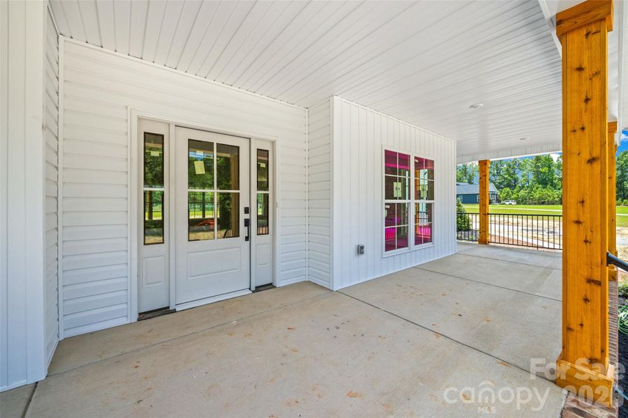 Charming front porch space.