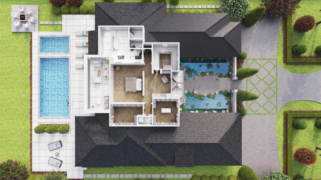 2D floor plan layout of this home in , Jupiter, FL (Image 4).