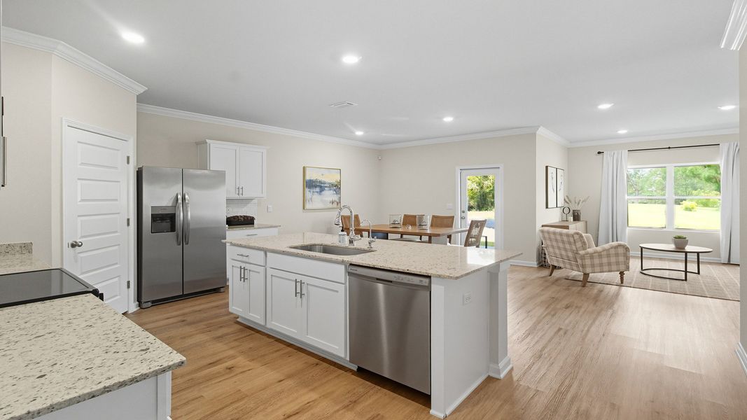 Furnished interior view inside a new home in Misting Springs, Crawfordville (Image 4).