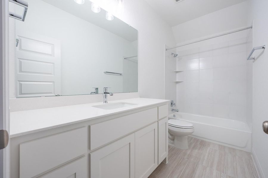 Furnished interior view inside a new home in Wolf Ranch South Fork, Georgetown (Image 3). Furnished interior view inside a new home in Wolf Ranch South Fork, Georgetown (Image 3).