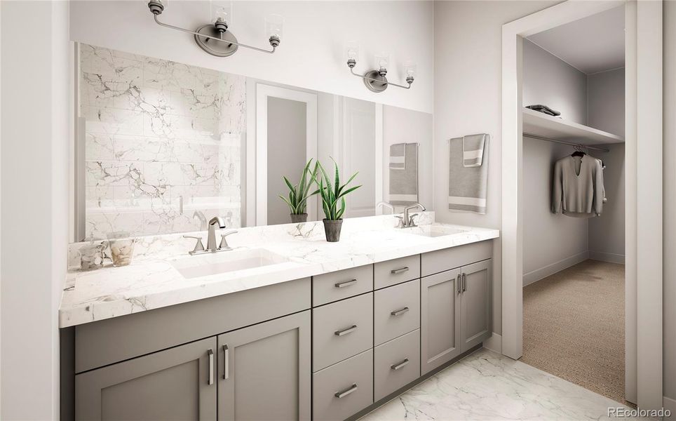 Furnished interior view inside a new home in Hillside at Castle Rock, Castle Rock (Image 8).