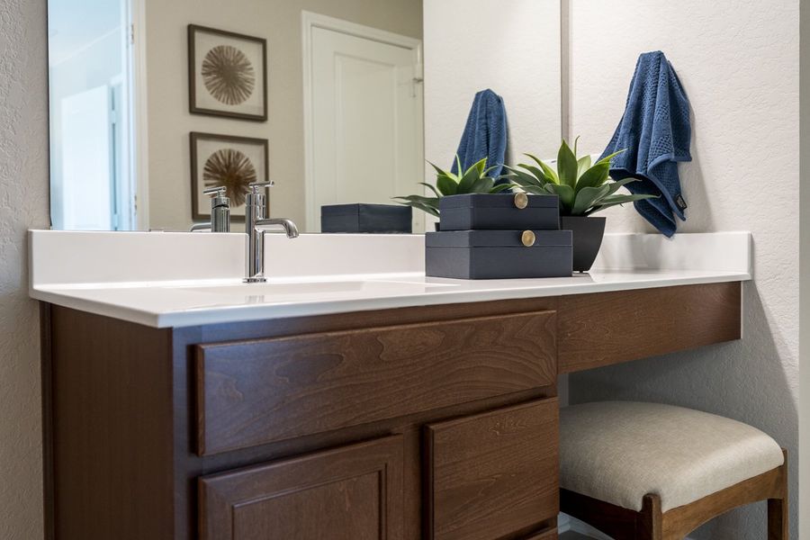 Representative interior finishes for a home built from the 1676 Modeled by KB Home in Nagel Crossing, San Antonio (Image 19). Representative interior finishes for a home built from the 1676 Modeled by KB Home in Nagel Crossing, San Antonio (Image 19).
