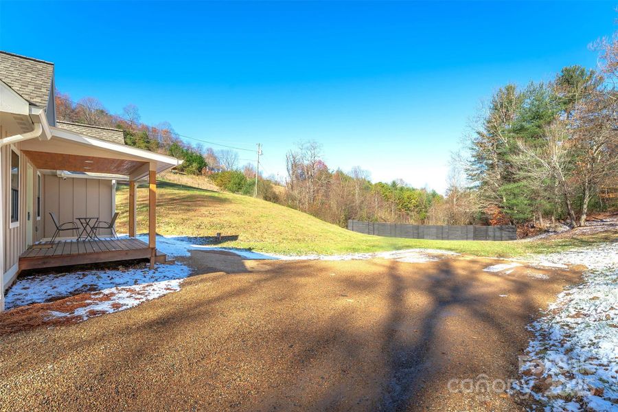 Exterior details and patio area of a home in , Asheville (Image 23).