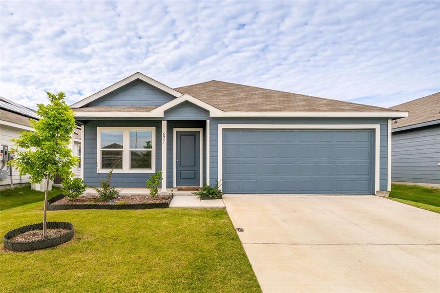 Front exterior of a new home in Tillage Farms, Princeton, TX, highlighting curb appeal (Image 2).