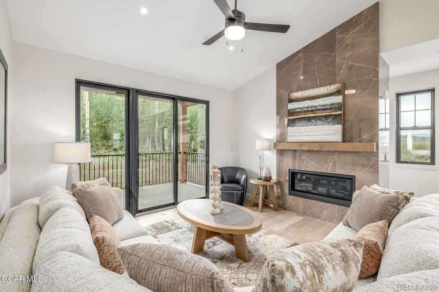 Furnished interior view inside a new home in , Granby (Image 34).