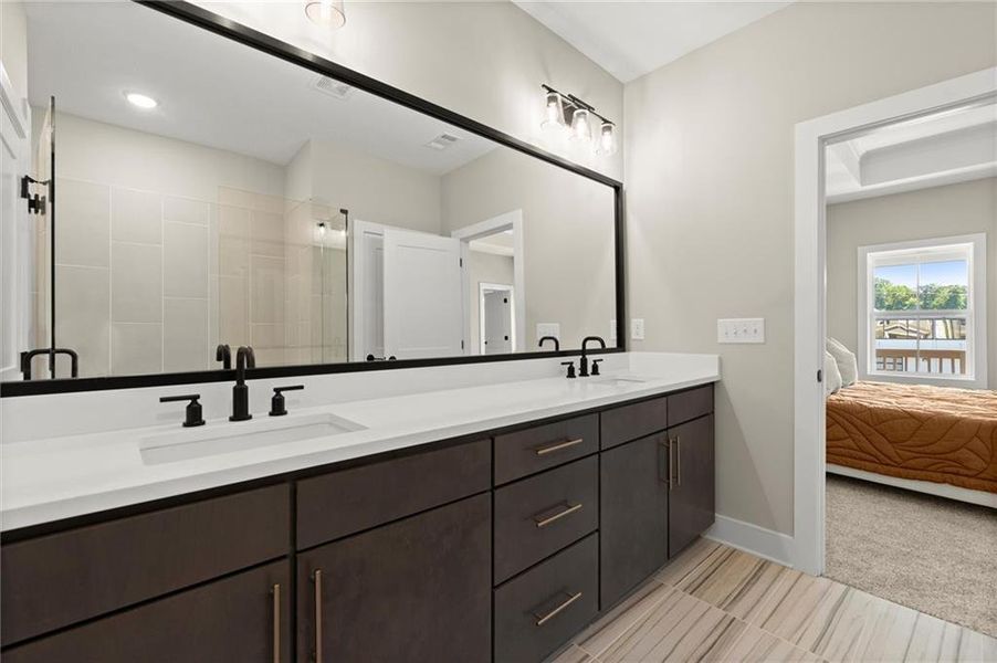 Furnished interior view inside a new home in West Town, Atlanta (Image 16). Furnished interior view inside a new home in West Town, Atlanta (Image 16).