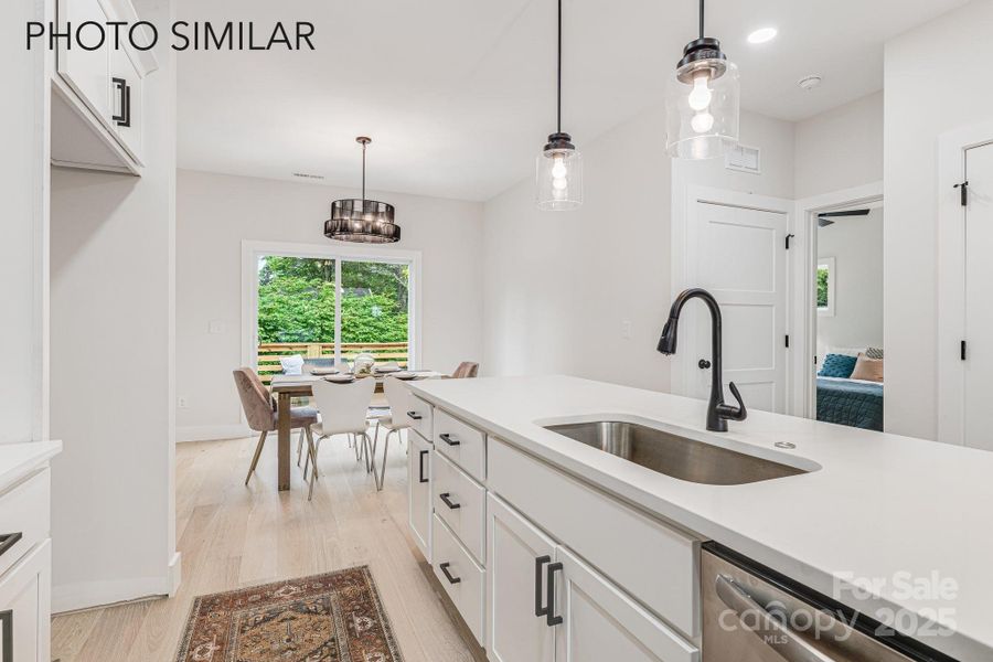 Furnished interior view inside a new home in , Asheville (Image 14).