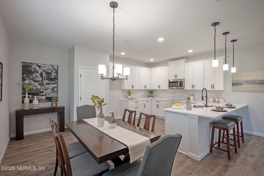 Furnished interior view inside a new home in , St. Johns (Image 9).