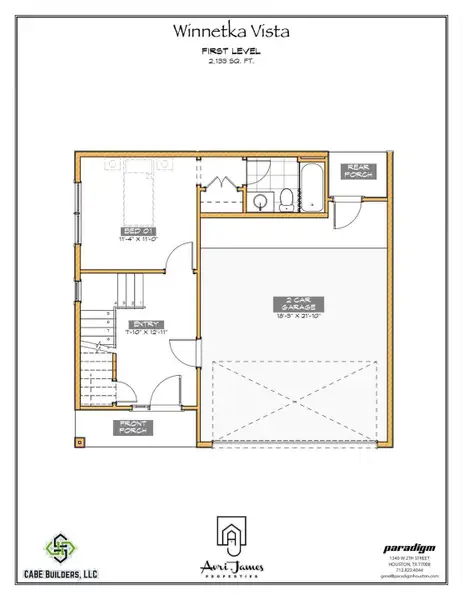 2D floor plan layout of this home in , Houston, TX (Image 5).