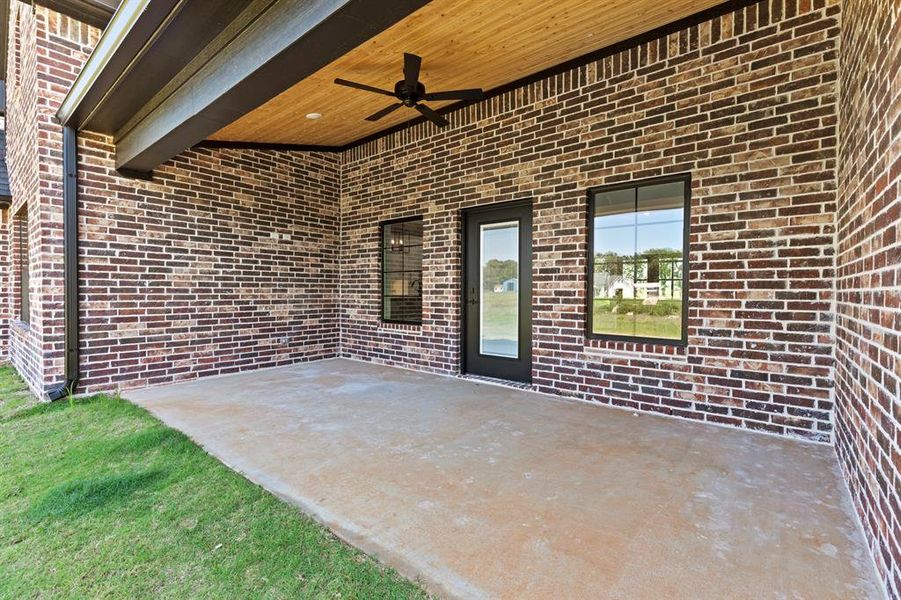 Exterior details and patio area of a home in , Tyler (Image 3). Exterior details and patio area of a home in , Tyler (Image 3).