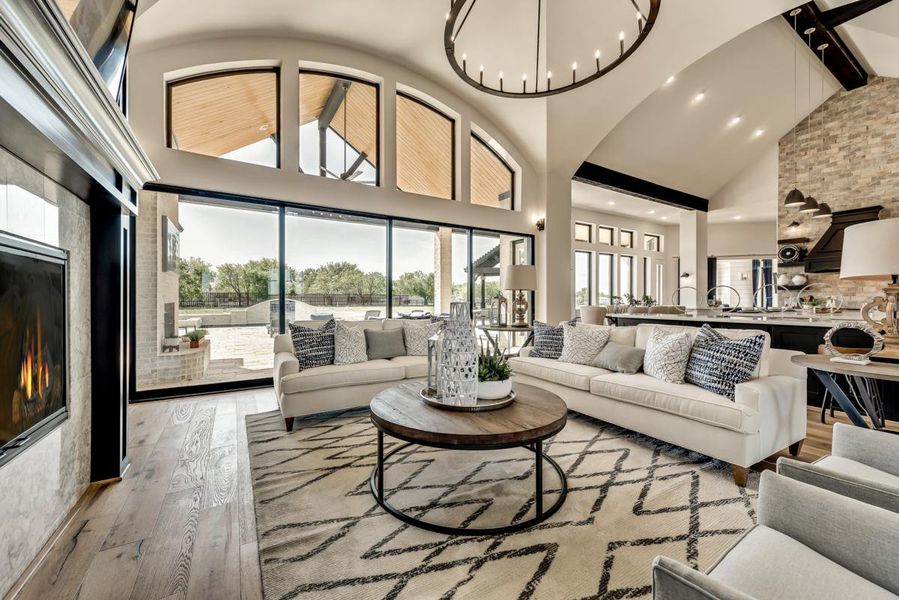Representative furnished interior of a home built from the Grand Whitestone by Grand Homes in Kings Crossing, Parker (Image 6).
