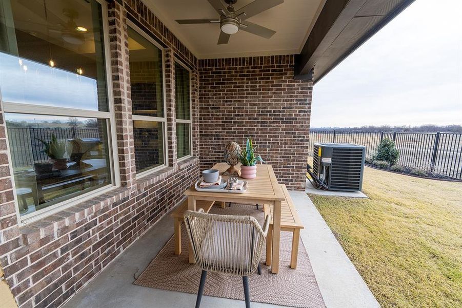 Exterior details and patio area of a home in , Little Elm (Image 23).