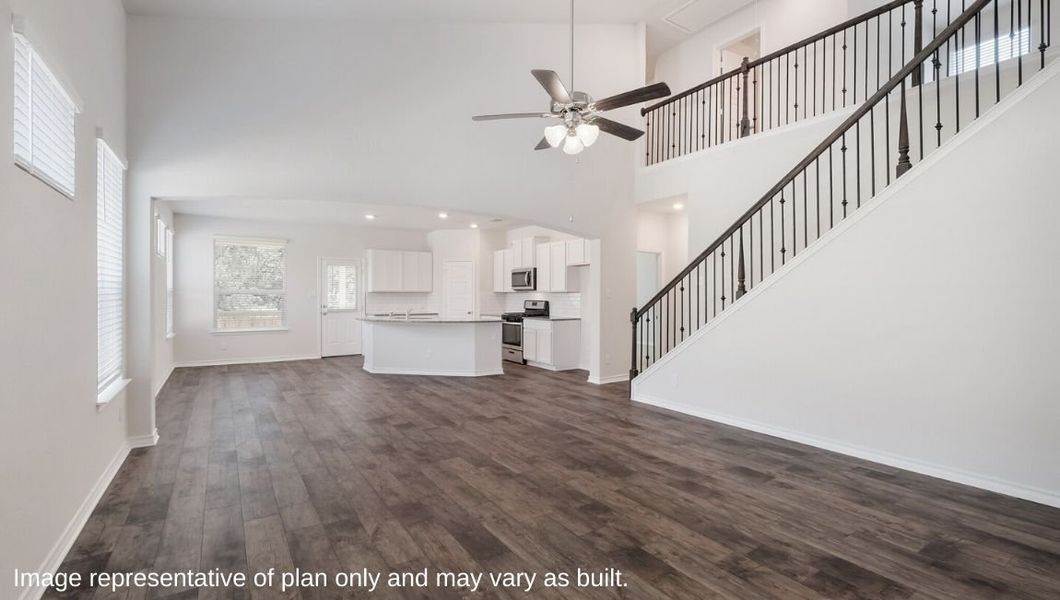 Representative unfurnished interior of a home built from the The Caspian by D.R. Horton in The Birch at Spencer Ranch, Boerne (Image 13).