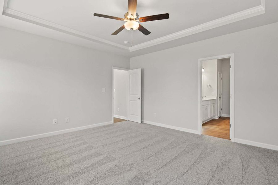 Representative unfurnished interior of a home built from the Camellia by Caviness & Cates Communities in Bartlett Manor, Youngsville (Image 87).