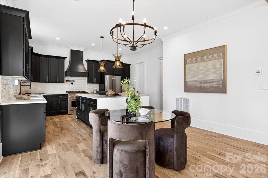 Furnished interior view inside a new home in , Charlotte (Image 11).