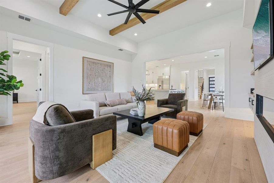 Furnished interior view inside a new home in , Dallas (Image 28).