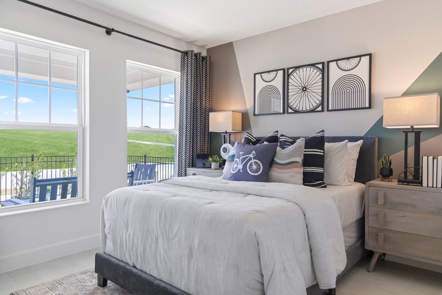 Spacious secondary bedrooms