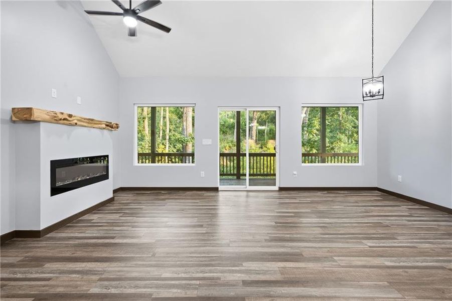 Spacious, unfurnished interior of a new home in , Talking Rock (Image 10). Spacious, unfurnished interior of a new home in , Talking Rock (Image 10).