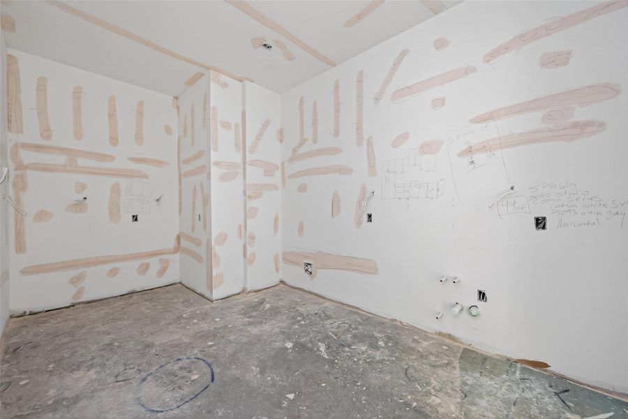 Expansive walk in pantry - To be equipped with cabinetry along the perimeter, sink, extra dish washer, and ice maker
