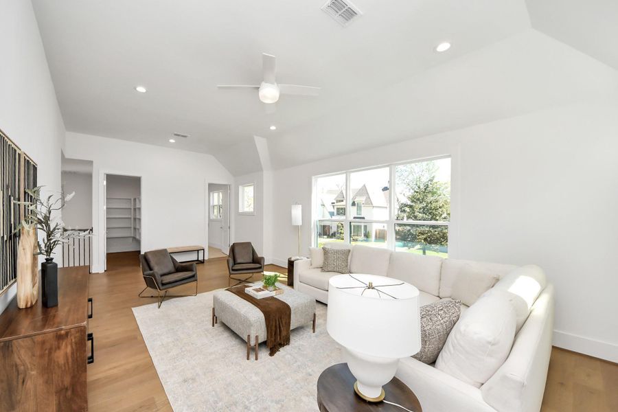Furnished interior view inside a new home in , Houston (Image 35).