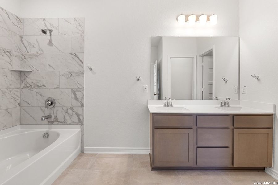 Furnished interior view inside a new home in Spanish Trails, San Antonio (Image 9). Furnished interior view inside a new home in Spanish Trails, San Antonio (Image 9).