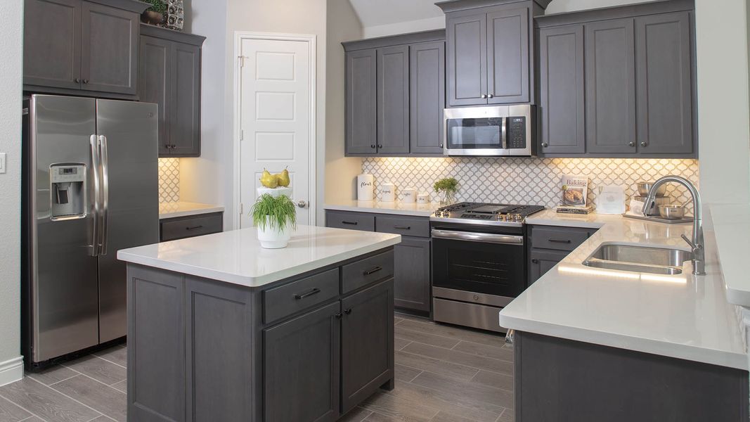 Furnished interior view inside a new home in Lariat 45', Liberty Hill (Image 7).